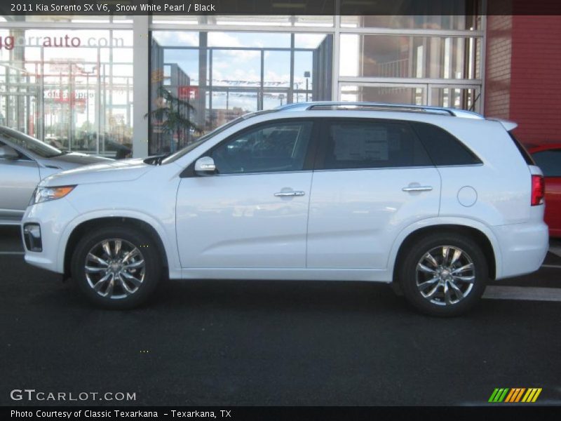 Snow White Pearl / Black 2011 Kia Sorento SX V6