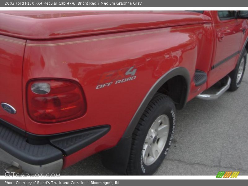 Bright Red / Medium Graphite Grey 2003 Ford F150 FX4 Regular Cab 4x4