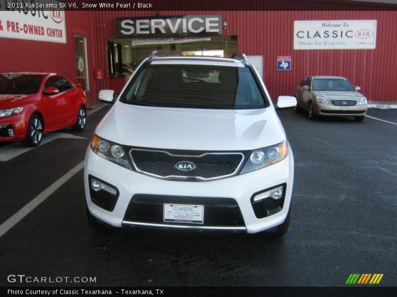Snow White Pearl / Black 2011 Kia Sorento SX V6