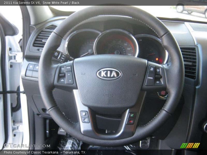 Snow White Pearl / Black 2011 Kia Sorento SX V6