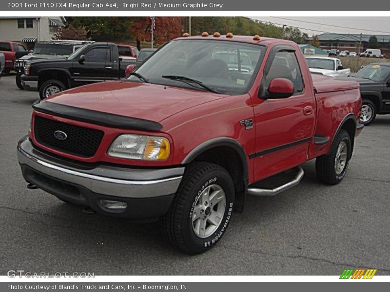 Bright Red / Medium Graphite Grey 2003 Ford F150 FX4 Regular Cab 4x4