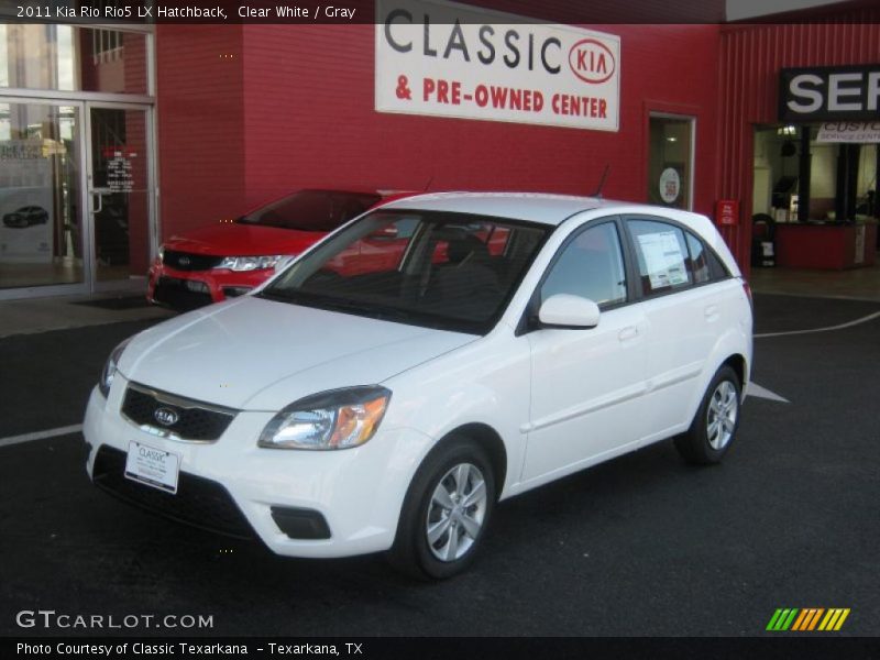 Clear White / Gray 2011 Kia Rio Rio5 LX Hatchback