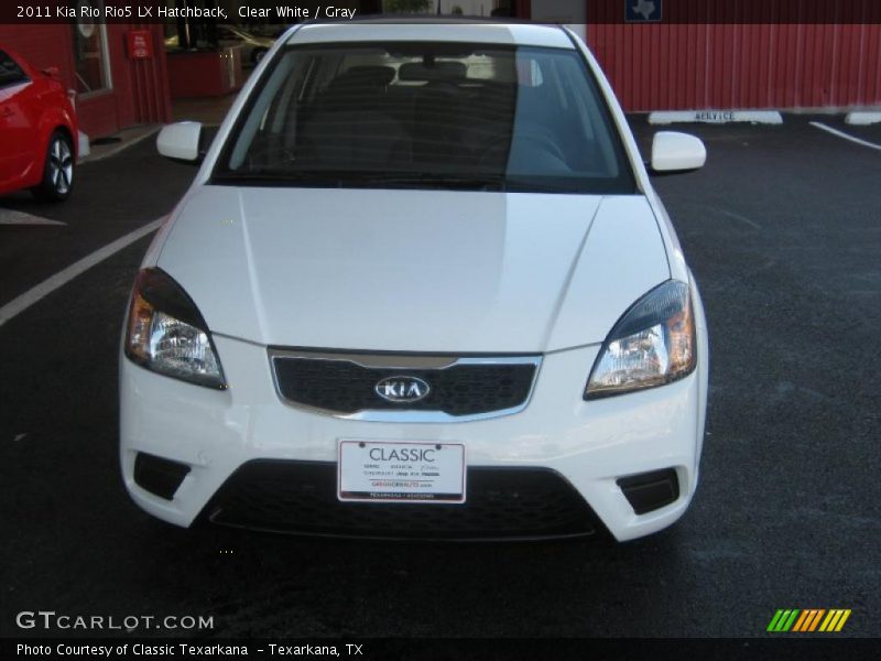 Clear White / Gray 2011 Kia Rio Rio5 LX Hatchback