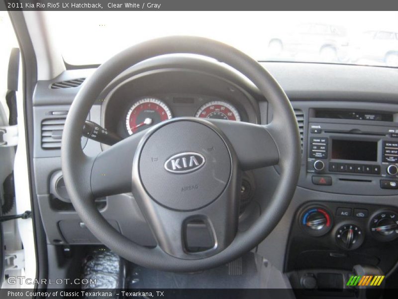 Clear White / Gray 2011 Kia Rio Rio5 LX Hatchback