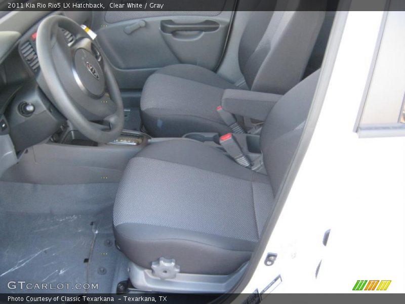 Clear White / Gray 2011 Kia Rio Rio5 LX Hatchback