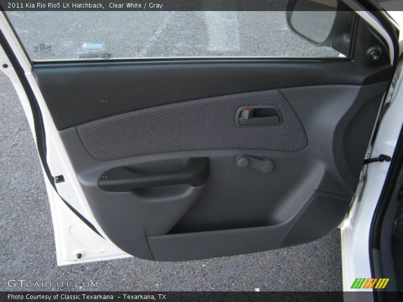 Clear White / Gray 2011 Kia Rio Rio5 LX Hatchback