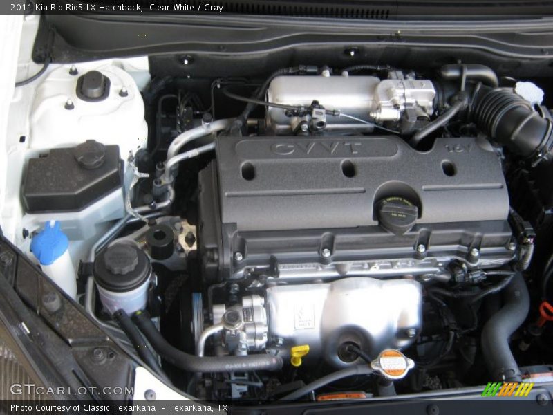  2011 Rio Rio5 LX Hatchback Engine - 1.6 Liter DOHC 16-Valve CVVT 4 Cylinder