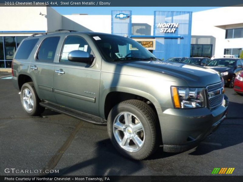 Steel Green Metallic / Ebony 2011 Chevrolet Tahoe LS 4x4