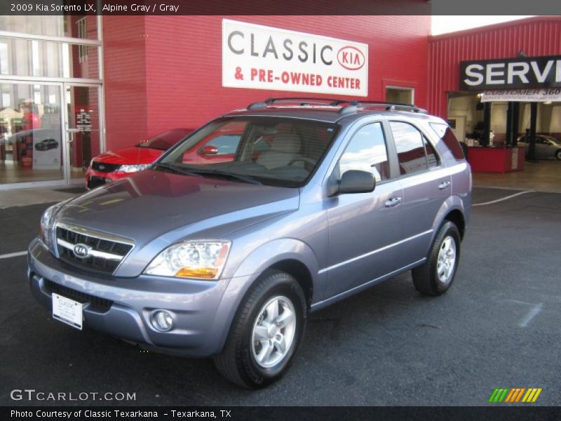 Alpine Gray / Gray 2009 Kia Sorento LX