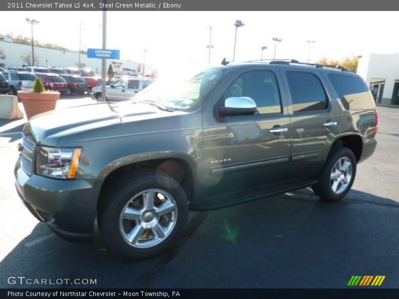 Steel Green Metallic / Ebony 2011 Chevrolet Tahoe LS 4x4
