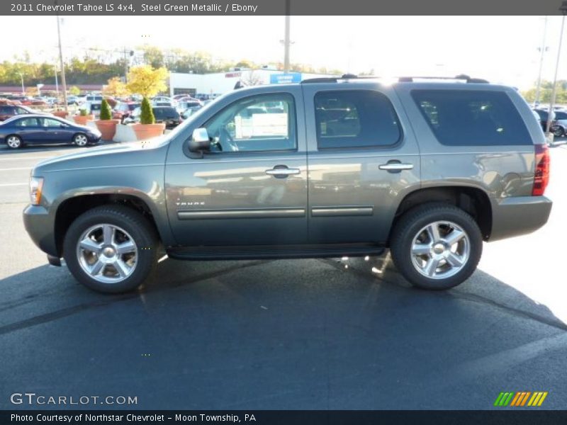 Steel Green Metallic / Ebony 2011 Chevrolet Tahoe LS 4x4