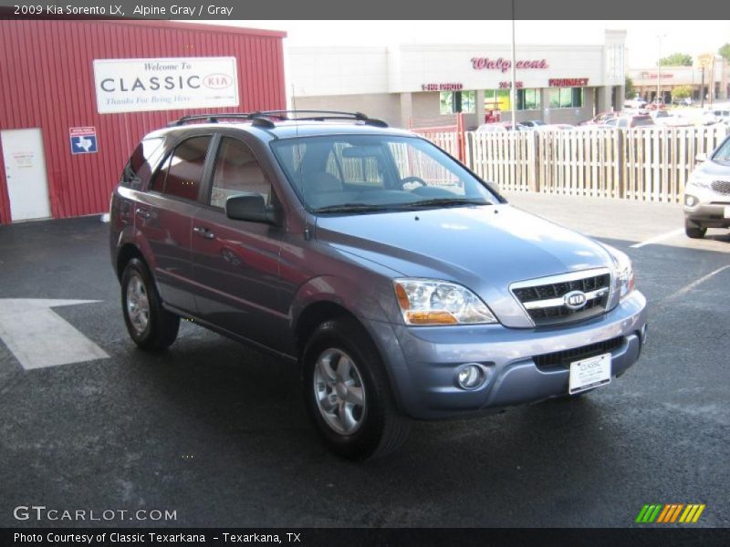 Alpine Gray / Gray 2009 Kia Sorento LX