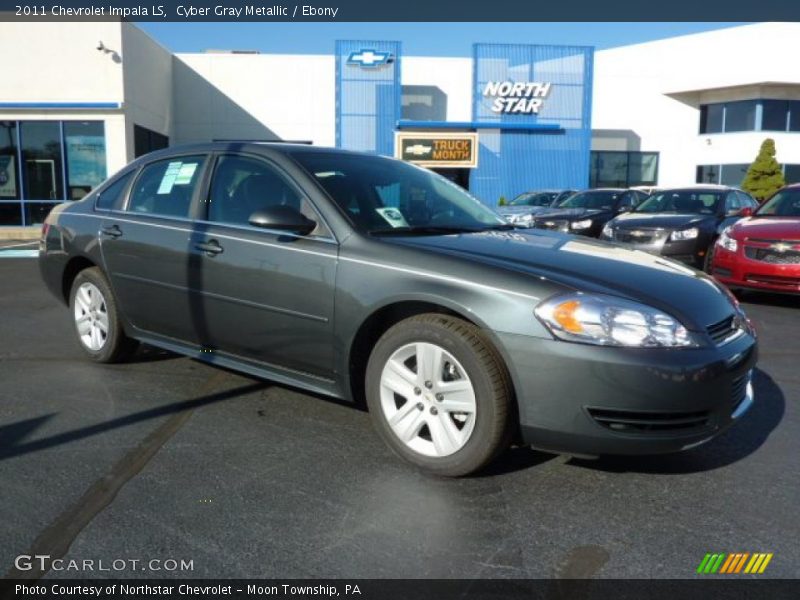 Cyber Gray Metallic / Ebony 2011 Chevrolet Impala LS