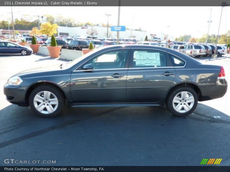 Cyber Gray Metallic / Ebony 2011 Chevrolet Impala LS