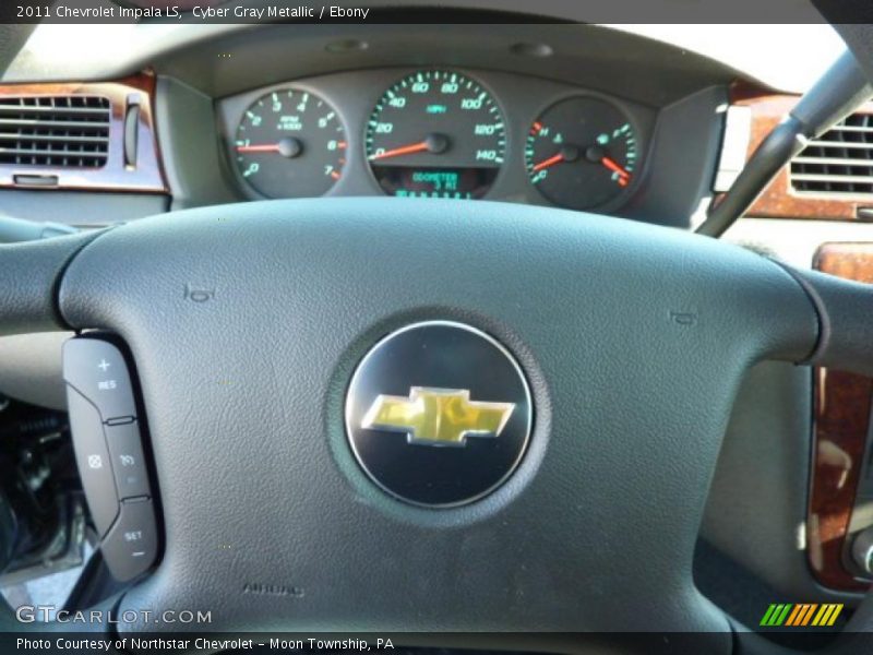 Cyber Gray Metallic / Ebony 2011 Chevrolet Impala LS