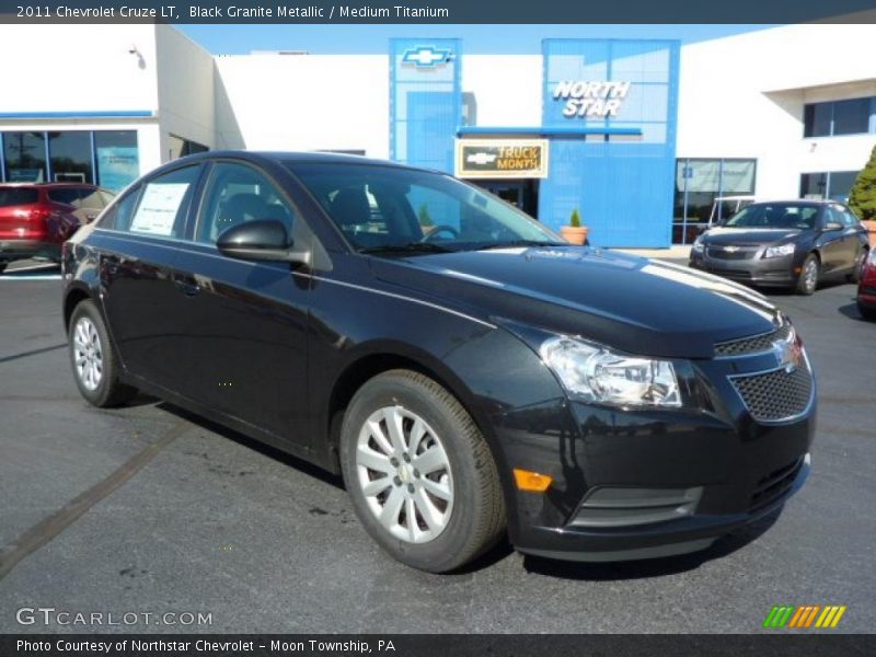 Black Granite Metallic / Medium Titanium 2011 Chevrolet Cruze LT
