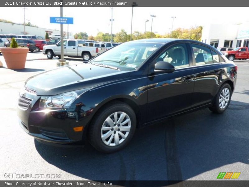 Black Granite Metallic / Medium Titanium 2011 Chevrolet Cruze LT