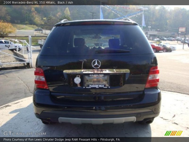 Black / Ash 2006 Mercedes-Benz ML 350 4Matic