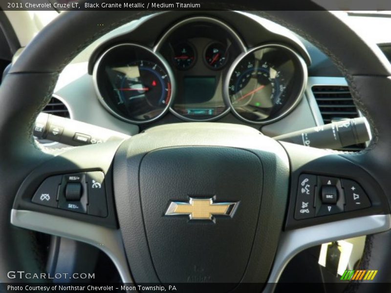 Black Granite Metallic / Medium Titanium 2011 Chevrolet Cruze LT