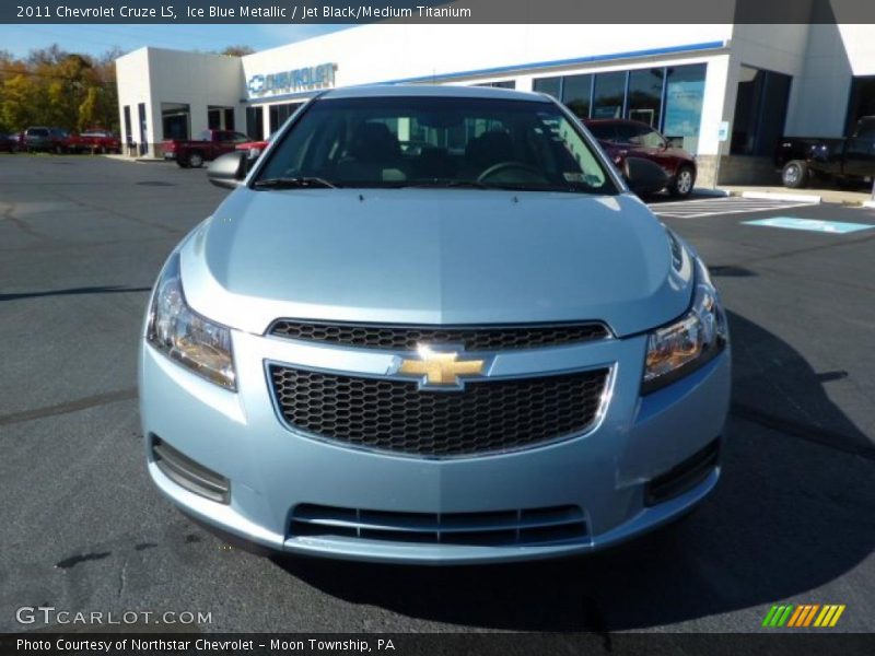 Ice Blue Metallic / Jet Black/Medium Titanium 2011 Chevrolet Cruze LS