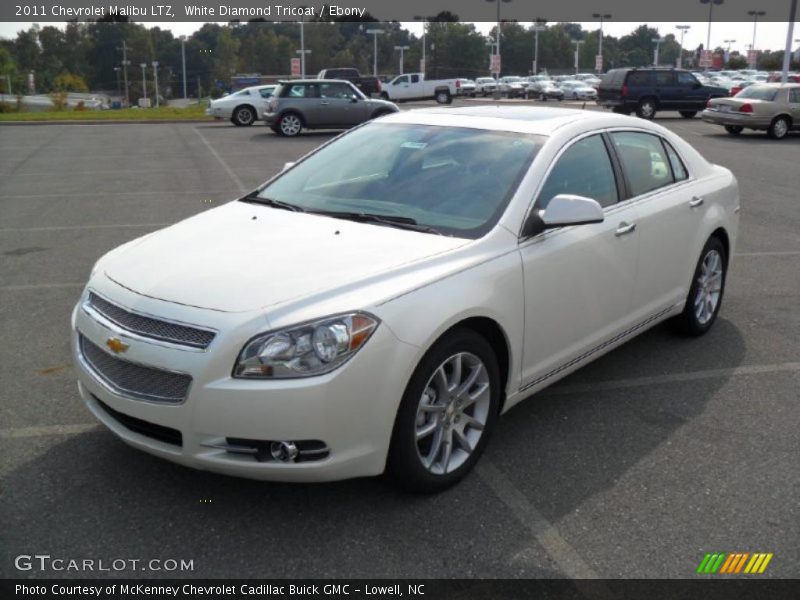 White Diamond Tricoat / Ebony 2011 Chevrolet Malibu LTZ