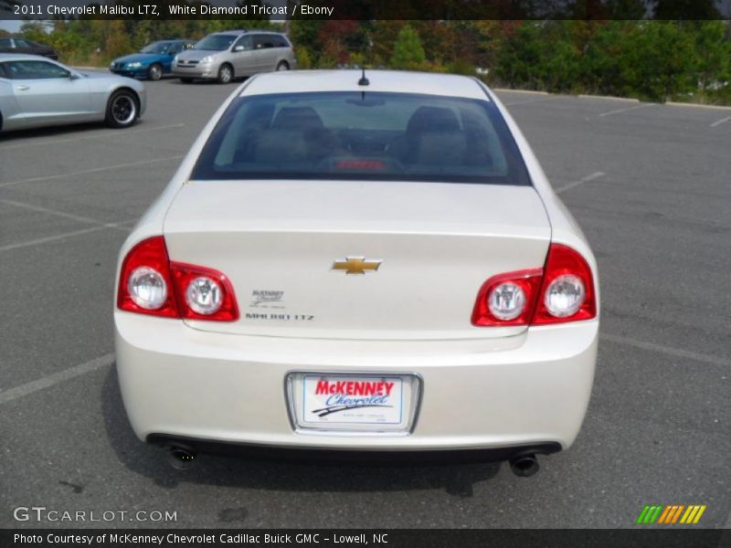 White Diamond Tricoat / Ebony 2011 Chevrolet Malibu LTZ