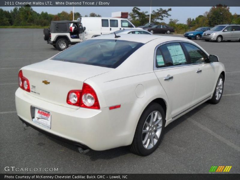 White Diamond Tricoat / Ebony 2011 Chevrolet Malibu LTZ