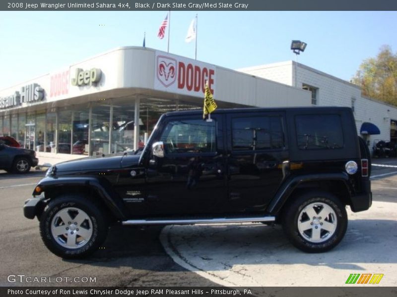 Black / Dark Slate Gray/Med Slate Gray 2008 Jeep Wrangler Unlimited Sahara 4x4