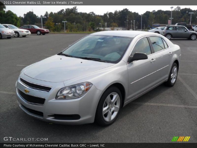 Silver Ice Metallic / Titanium 2011 Chevrolet Malibu LS