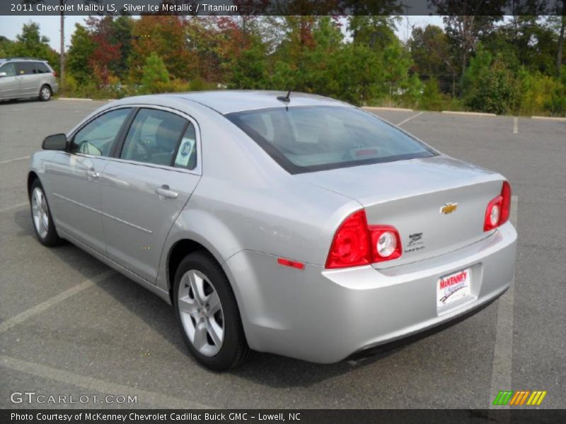 Silver Ice Metallic / Titanium 2011 Chevrolet Malibu LS