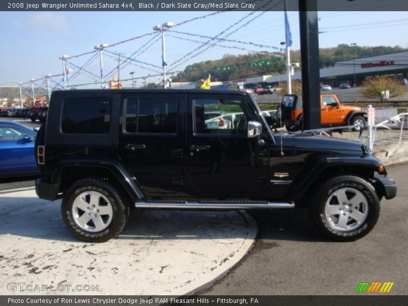 Black / Dark Slate Gray/Med Slate Gray 2008 Jeep Wrangler Unlimited Sahara 4x4