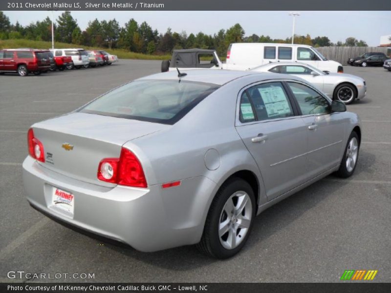 Silver Ice Metallic / Titanium 2011 Chevrolet Malibu LS