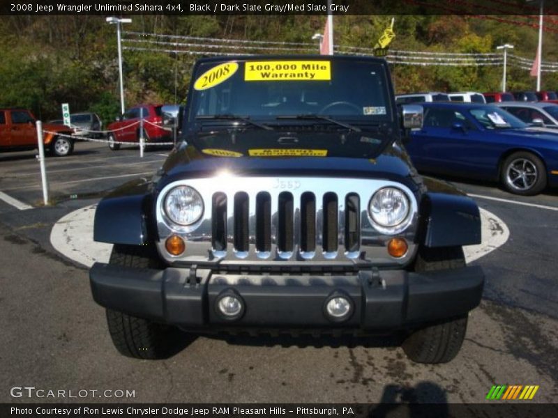 Black / Dark Slate Gray/Med Slate Gray 2008 Jeep Wrangler Unlimited Sahara 4x4