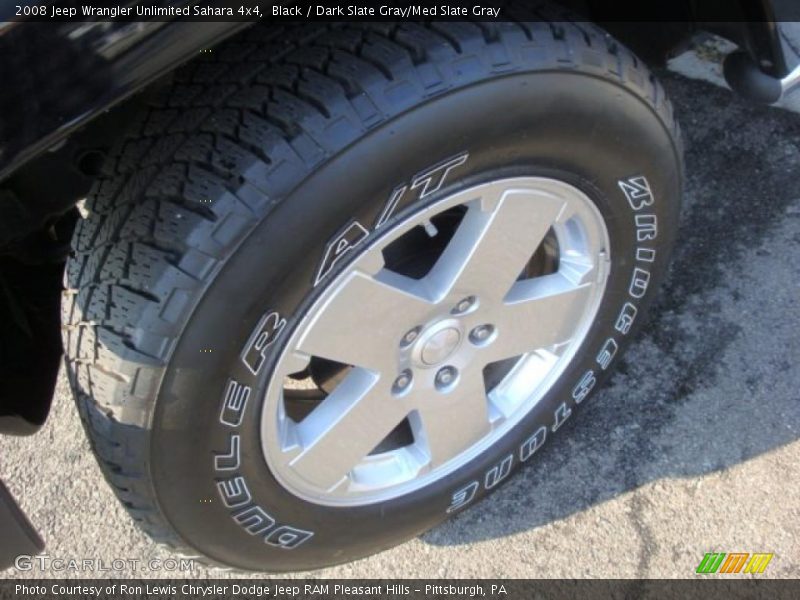 Black / Dark Slate Gray/Med Slate Gray 2008 Jeep Wrangler Unlimited Sahara 4x4