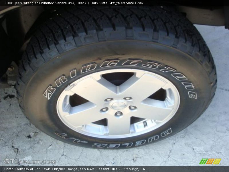 Black / Dark Slate Gray/Med Slate Gray 2008 Jeep Wrangler Unlimited Sahara 4x4