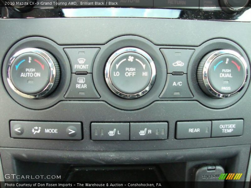 Controls of 2010 CX-9 Grand Touring AWD