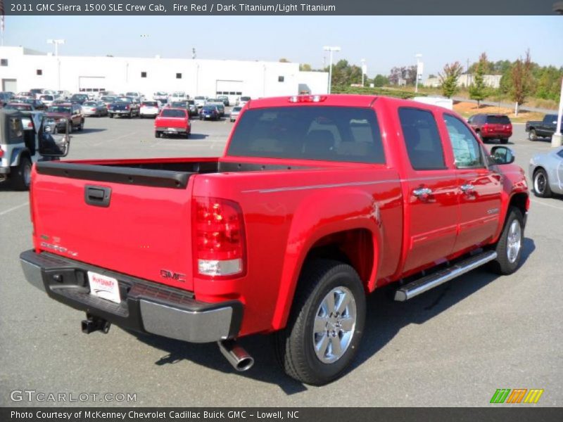 Fire Red / Dark Titanium/Light Titanium 2011 GMC Sierra 1500 SLE Crew Cab