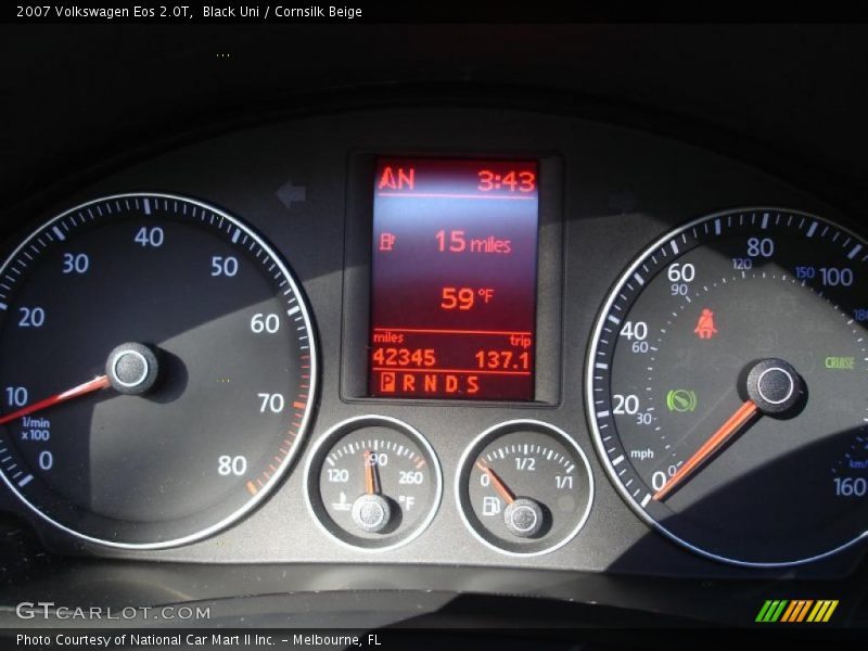 Black Uni / Cornsilk Beige 2007 Volkswagen Eos 2.0T