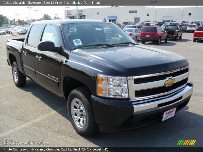 Black / Dark Titanium 2011 Chevrolet Silverado 1500 LS Crew Cab