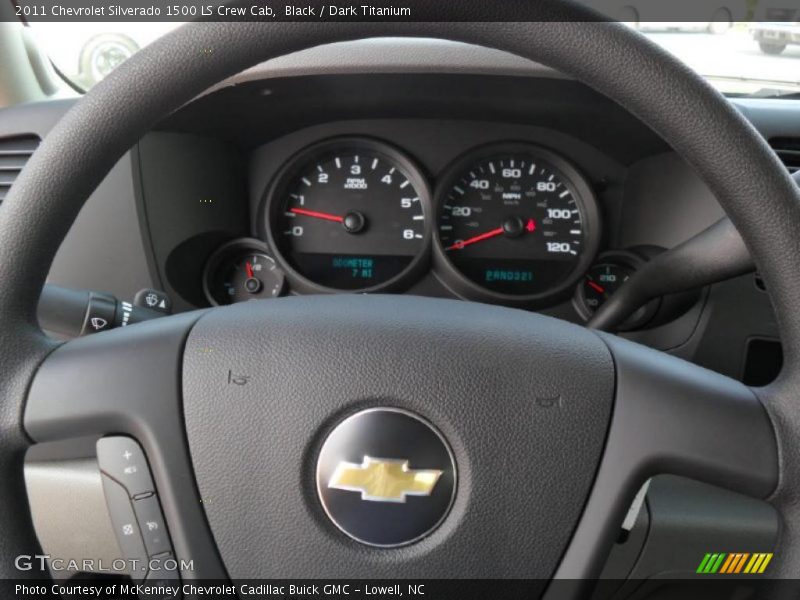 Black / Dark Titanium 2011 Chevrolet Silverado 1500 LS Crew Cab