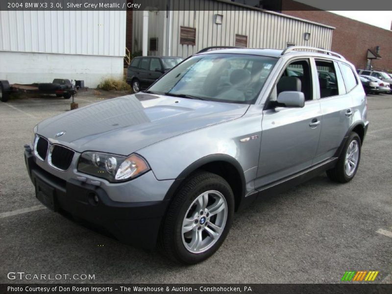 Silver Grey Metallic / Grey 2004 BMW X3 3.0i