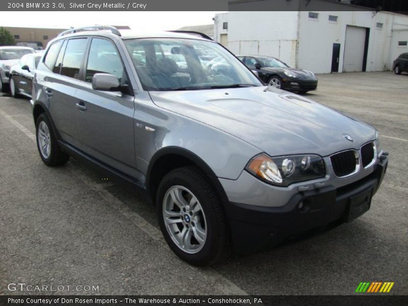 Silver Grey Metallic / Grey 2004 BMW X3 3.0i