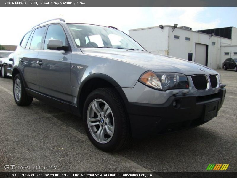 Silver Grey Metallic / Grey 2004 BMW X3 3.0i