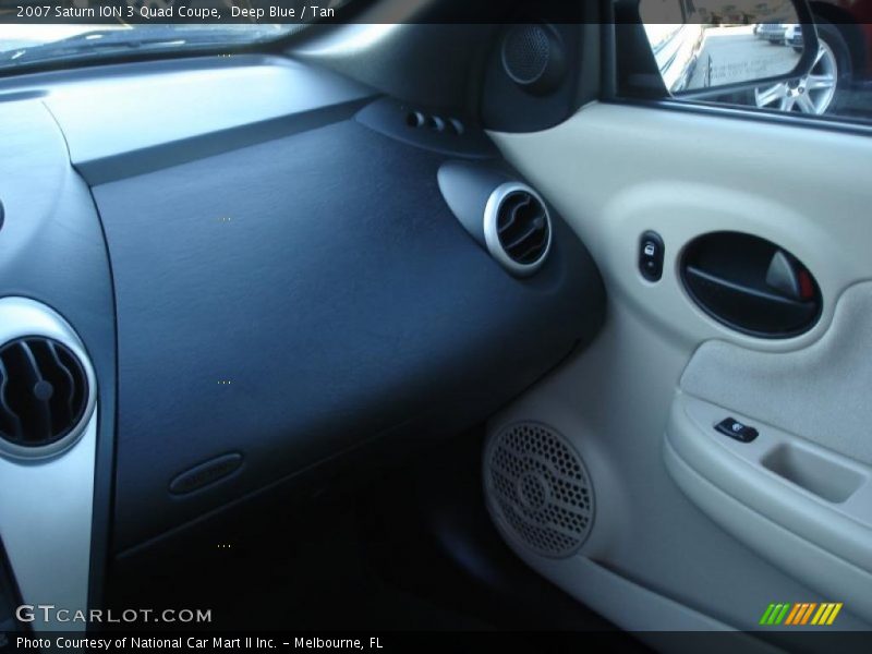 Deep Blue / Tan 2007 Saturn ION 3 Quad Coupe