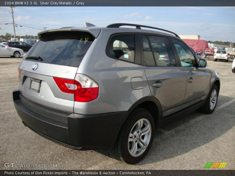 Silver Grey Metallic / Grey 2004 BMW X3 3.0i