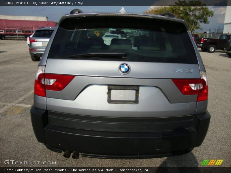 Silver Grey Metallic / Grey 2004 BMW X3 3.0i