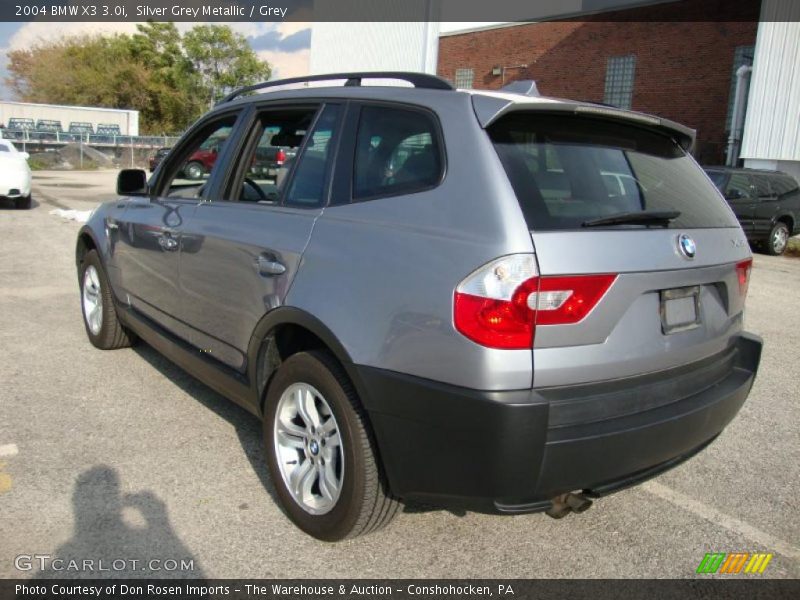 Silver Grey Metallic / Grey 2004 BMW X3 3.0i