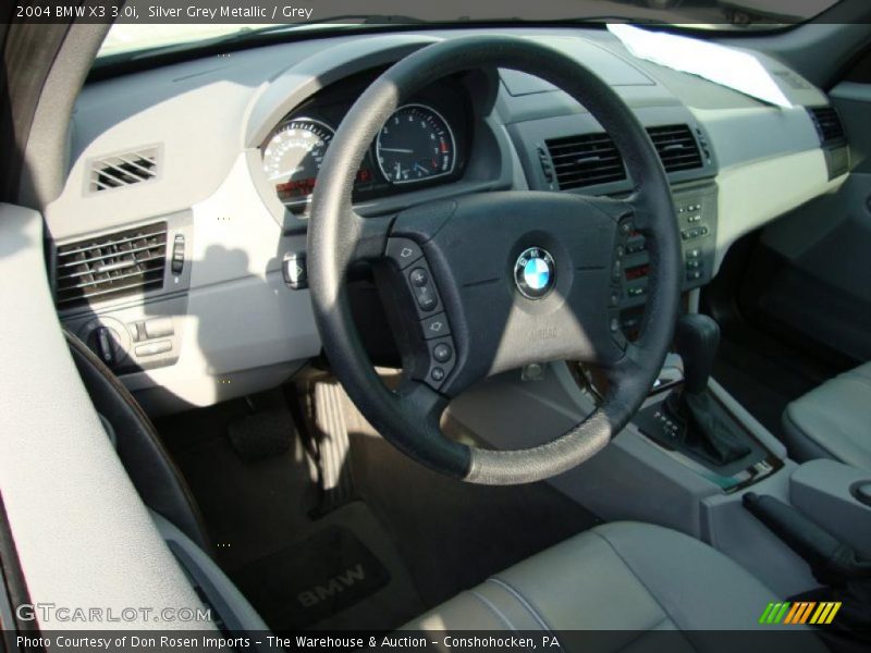 Silver Grey Metallic / Grey 2004 BMW X3 3.0i