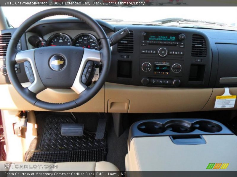 Black / Light Cashmere/Ebony 2011 Chevrolet Silverado 1500 LT Extended Cab