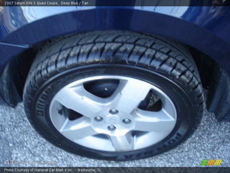 Deep Blue / Tan 2007 Saturn ION 3 Quad Coupe